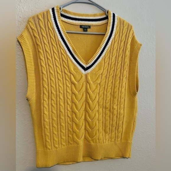 Wild fable yellow knit sweater unisex size small - Picture 1 of 5